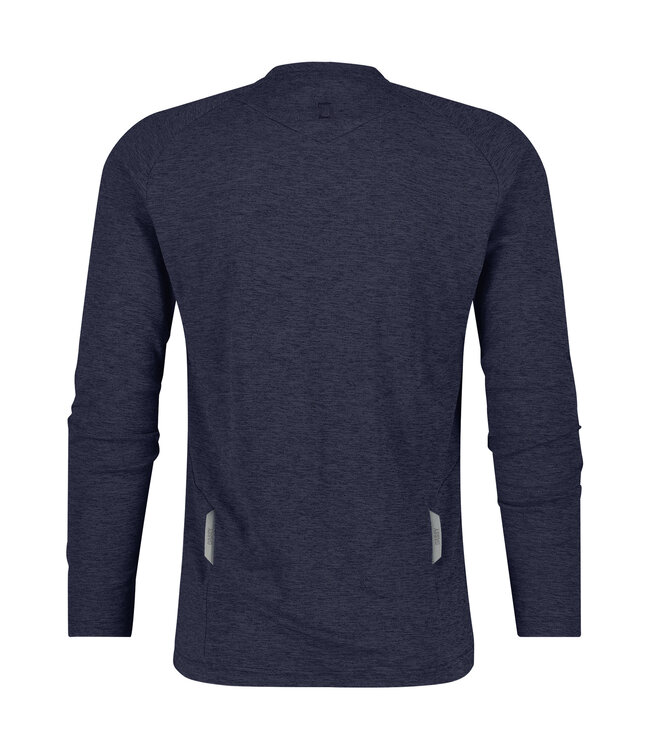 DASSY Serengeti Henley T-shirt Lange Mouw Donkerblauw