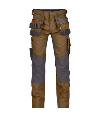 DASSY DASSY Flux D-Flex Werkbroek Stretch Bruin/Grijs