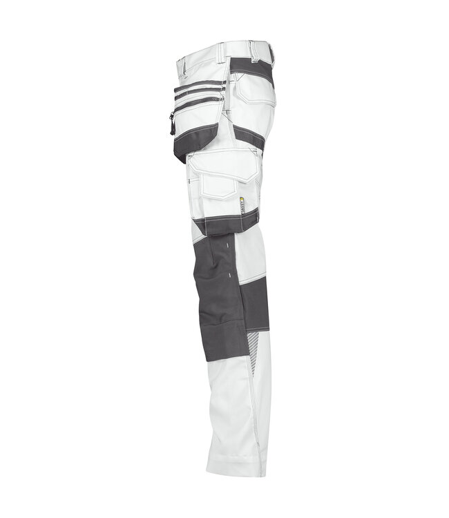 DASSY Flux D-Flex Schilders Werkbroek met Stretch Wit/Grijs