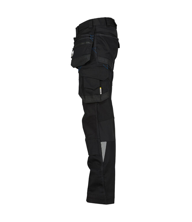 DASSY Flux D-Flex Werkbroek Stretch Zwart