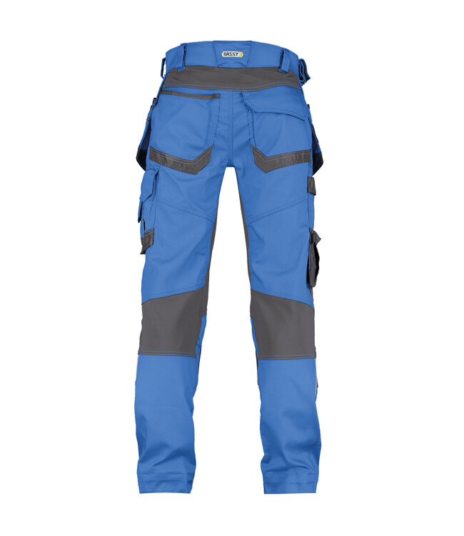 DASSY Flux D-Flex Werkbroek Stretch Blauw/Grijs