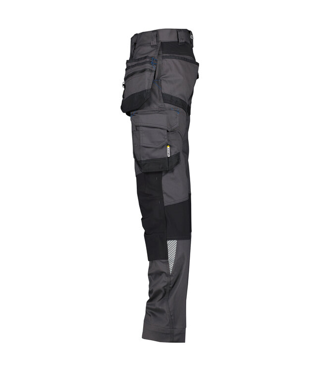 DASSY Flux D-Flex Werkbroek Stretch Grijs/Zwart