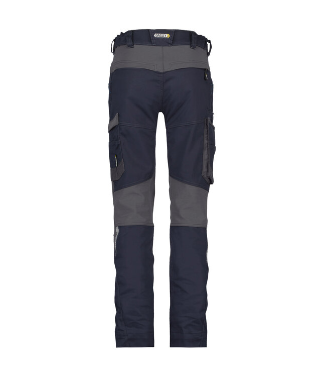 DASSY Helix D-Flex Dames Werkbroek Stretch Donkerblauw/Grijs