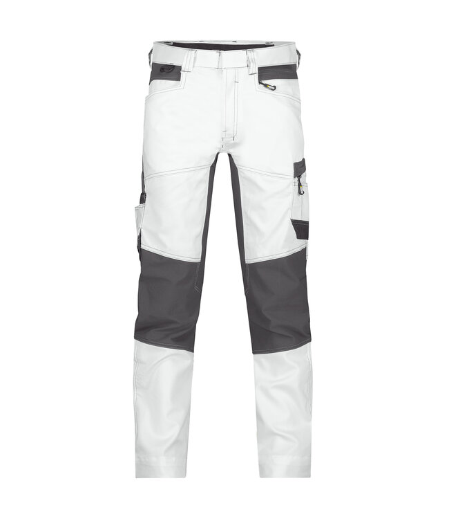 DASSY Helix D-Flex Schilders Werkbroek met Stretch Wit/Grijs
