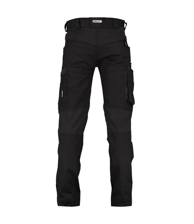 DASSY Helix D-Flex Werkbroek Stretch Zwart