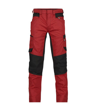 DASSY DASSY Helix D-Flex Werkbroek Stretch Rood/Zwart