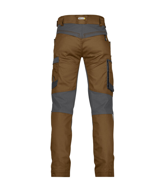 DASSY Helix D-Flex Werkbroek Stretch Bruin/Grijs