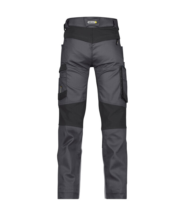 DASSY Helix D-Flex Werkbroek Stretch Grijs/Zwart