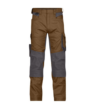 DASSY DASSY Dynax D-Flex Werkbroek Stretch Bruin/Grijs