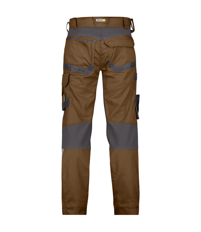 DASSY Dynax D-Flex Werkbroek Stretch Bruin/Grijs