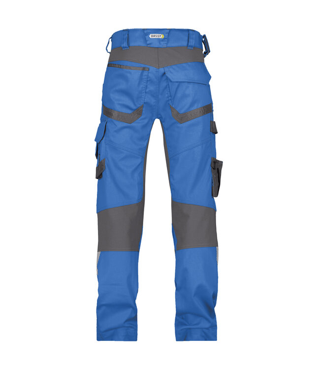 DASSY Dynax D-Flex Werkbroek Stretch Blauw/Grijs