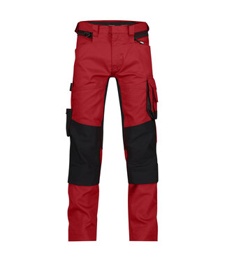 DASSY DASSY Dynax D-Flex Werkbroek Stretch Rood/Zwart