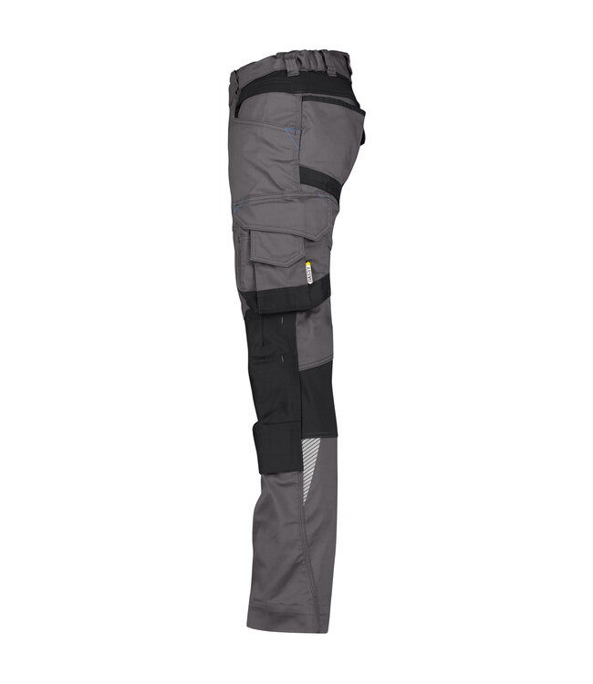 DASSY Dynax D-Flex Dames Werkbroek Stretch Grijs/Zwart
