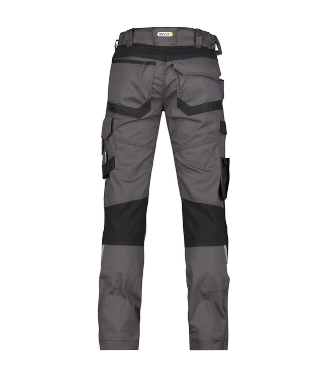 DASSY Dynax D-Flex Dames Werkbroek Stretch Grijs/Zwart