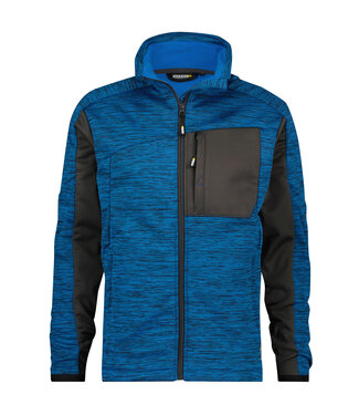 DASSY DASSY Convex D-Flex Fleece Werktrui met Rits Blauw/Grijs