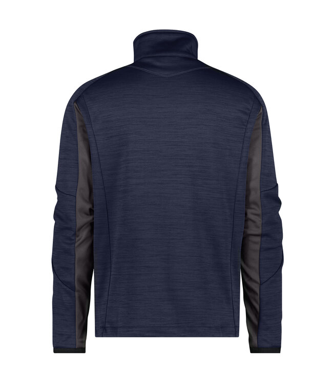 DASSY Convex D-Flex Fleece Werktrui met Rits Donkerblauw/Grijs