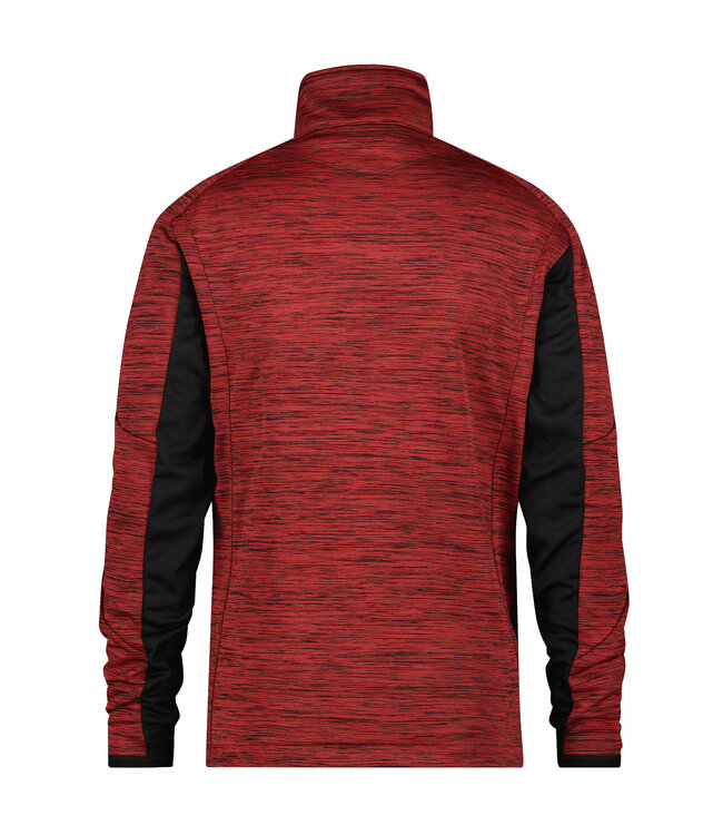 DASSY Convex D-Flex Fleece Werktrui met Rits Rood/Zwart