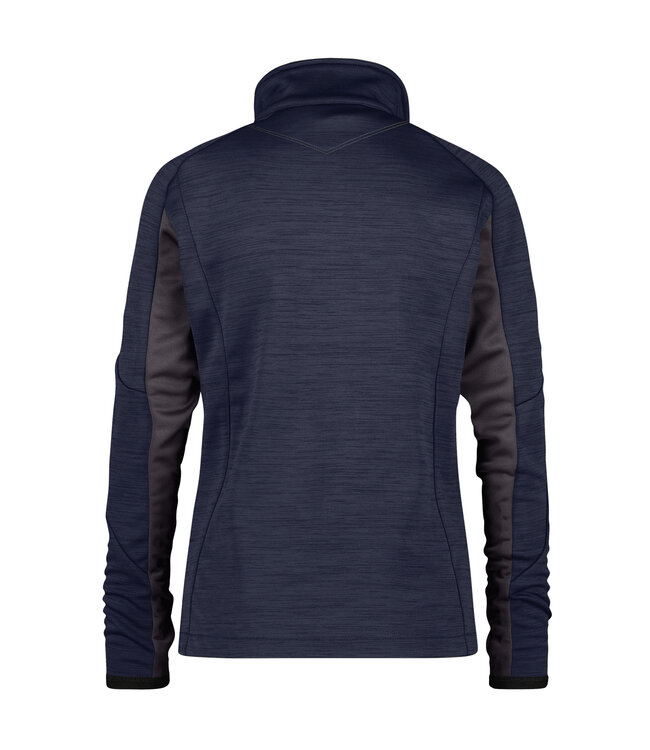 DASSY Convex D-Flex Dames Fleece Werktrui met Rits Donkerblauw/Grijs