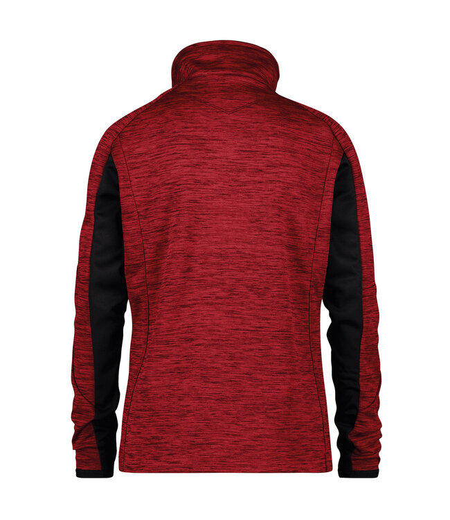 DASSY Convex D-Flex Dames Fleece Werktrui met Rits Rood/Zwart