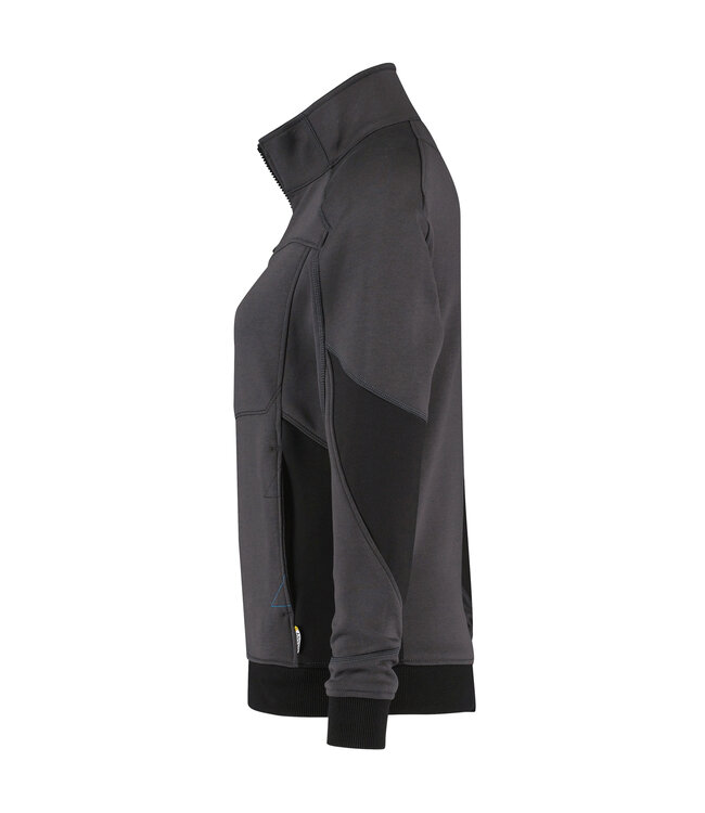 DASSY Velox D-Flex Dames Werktrui Sweater Grijs/Zwart