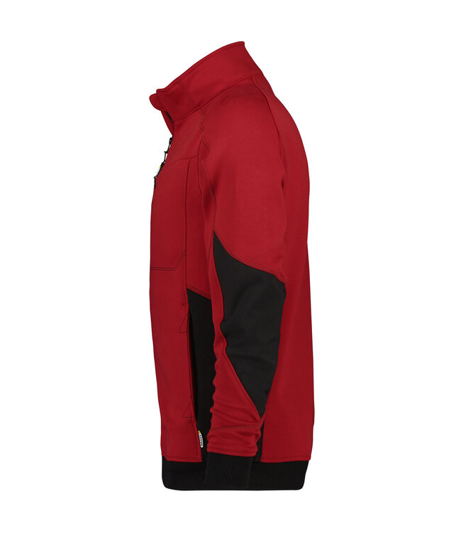 DASSY Velox D-Flex Werktrui met Rits Rood/Zwart