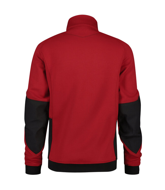 DASSY Velox D-Flex Werktrui met Rits Rood/Zwart