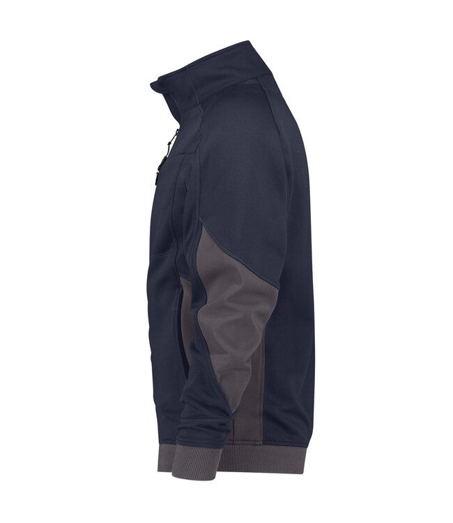 DASSY Velox D-Flex Werktrui met Rits Donkerblauw/Grijs