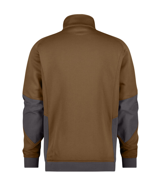 DASSY Velox D-Flex Werktrui met Rits Bruin/Grijs