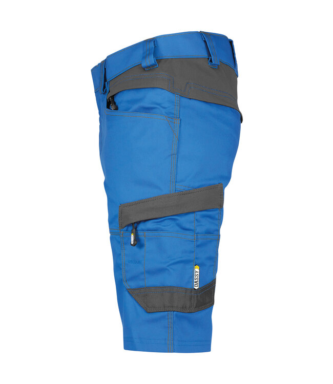 DASSY Axis D-Flex Korte Werkbroek Stretch Blauw/Grijs