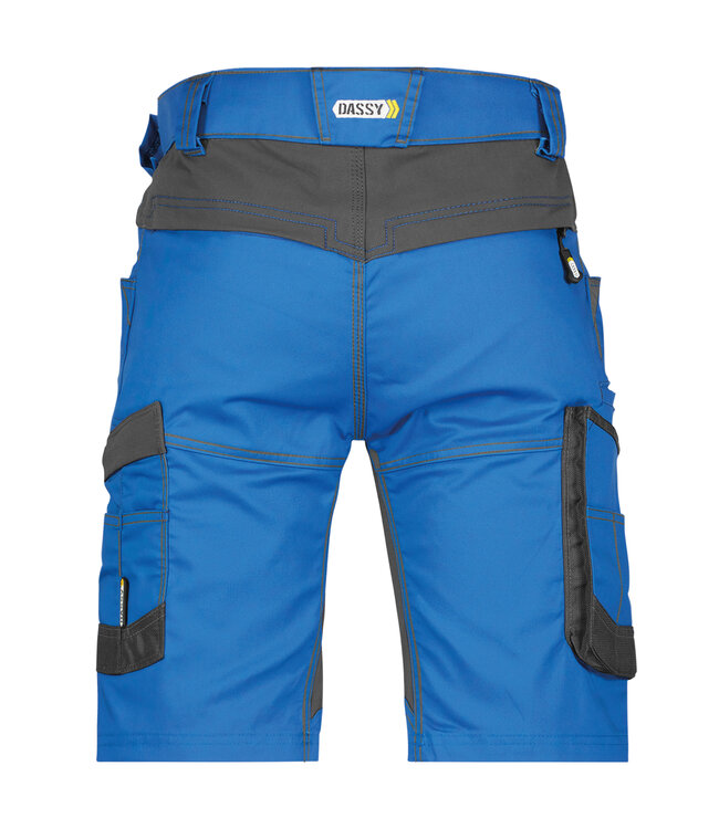 DASSY Axis D-Flex Korte Werkbroek Stretch Blauw/Grijs