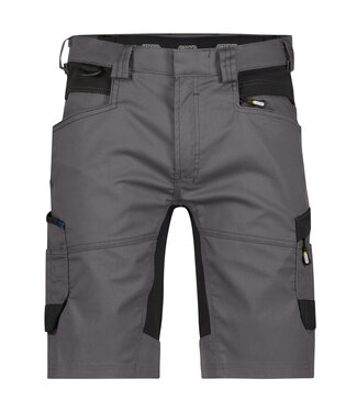 DASSY DASSY Axis D-Flex Korte Werkbroek Stretch Grijs/Zwart