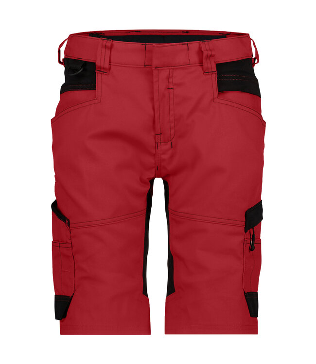 DASSY Axis D-Flex Dames Korte Werkbroek Stretch Rood/Zwart