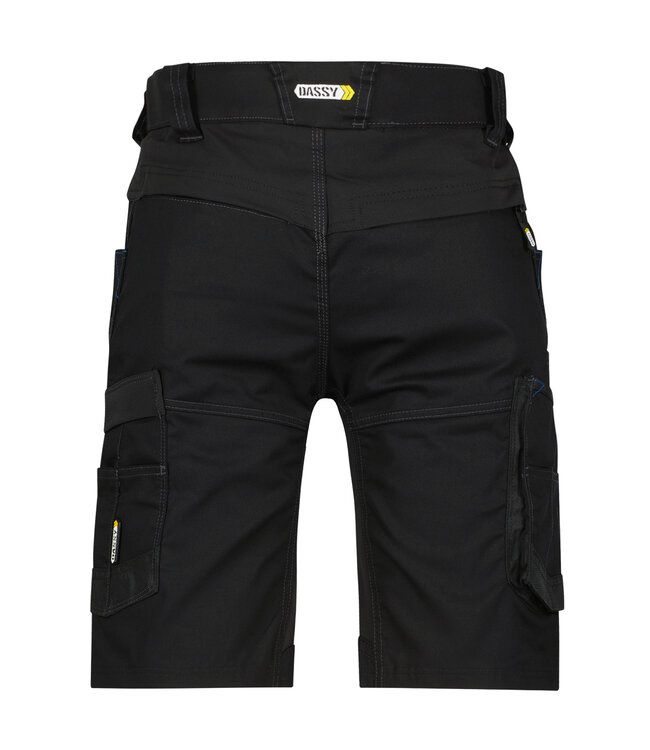 DASSY Axis D-Flex Korte Werkbroek Stretch Zwart