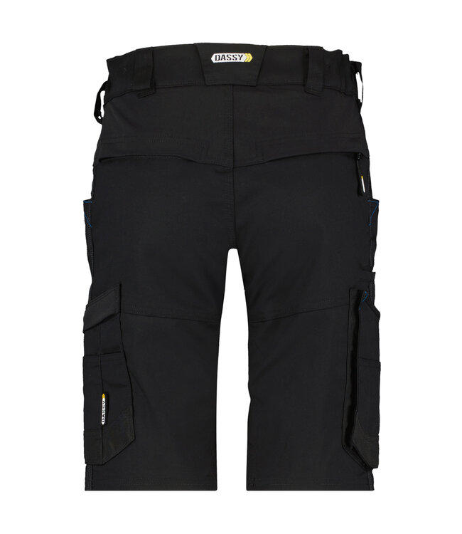 DASSY Axis D-Flex Dames Korte Werkbroek Stretch Zwart