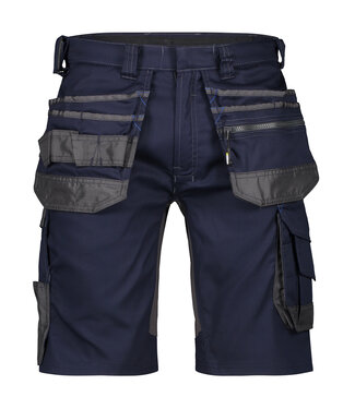 DASSY DASSY Trix D-Flex Korte Werkbroek Stretch Donkerblauw/Grijs