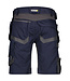 DASSY Trix D-Flex Korte Werkbroek Stretch Donkerblauw/Grijs