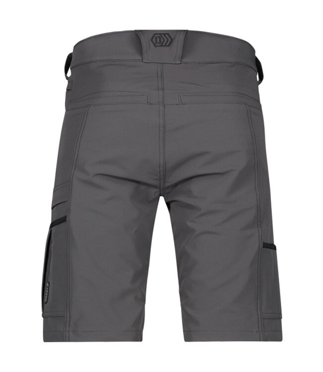 DASSY Sparx 4-weg Stretch Korte Werkbroek Grijs/Zwart