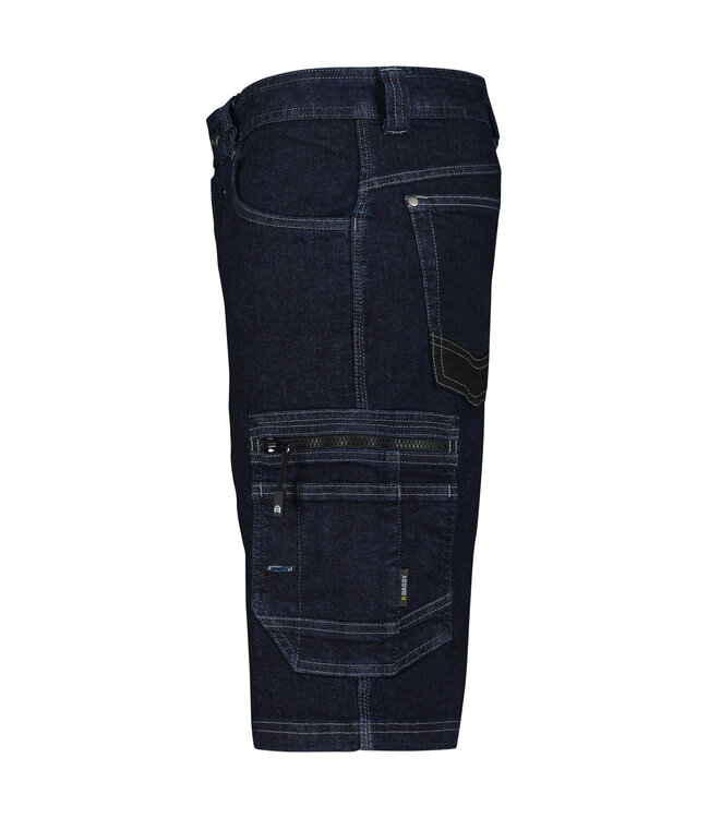 DASSY Tokyo Korte Werkbroek Stretch Jeansblauw/Zwart