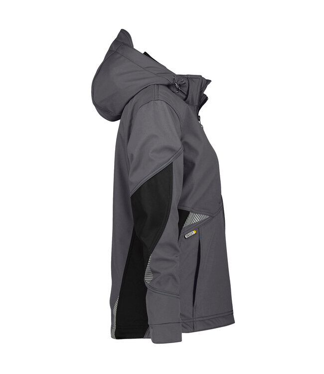 DASSY Gravity D-FX Dames Softshell Werkjas Grijs/Zwart