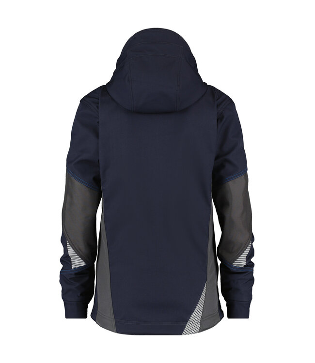 DASSY Gravity D-FX Dames Softshell Werkjas Donkerblauw/Grijs