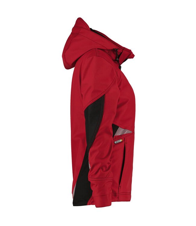 DASSY Gravity D-FX Dames Softshell Werkjas Rood/Zwart