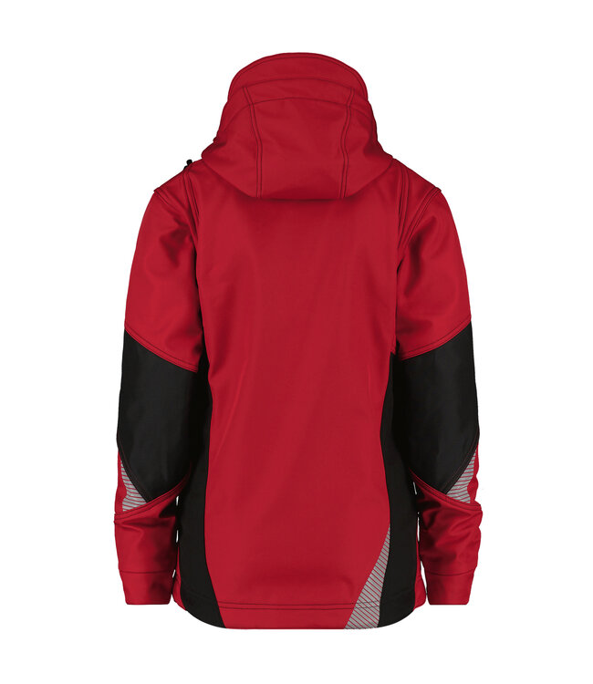 DASSY Gravity D-FX Dames Softshell Werkjas Rood/Zwart