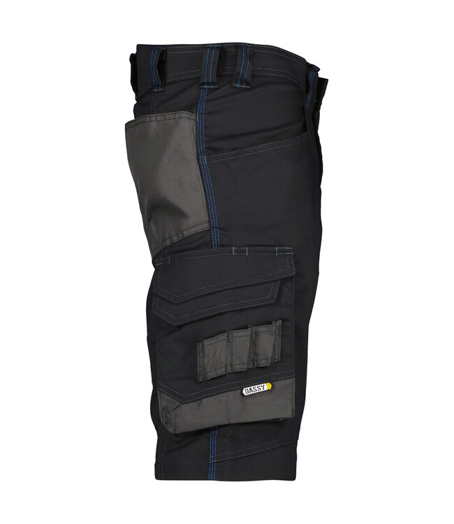 DASSY Cosmic D-FX Korte Werkbroek Zwart/Grijs