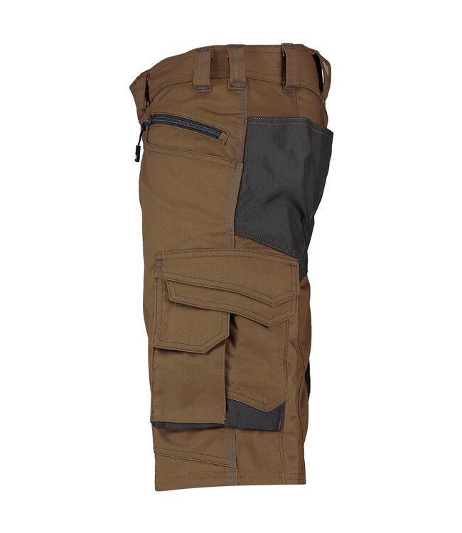 DASSY Cosmic D-FX Korte Werkbroek Bruin/Grijs