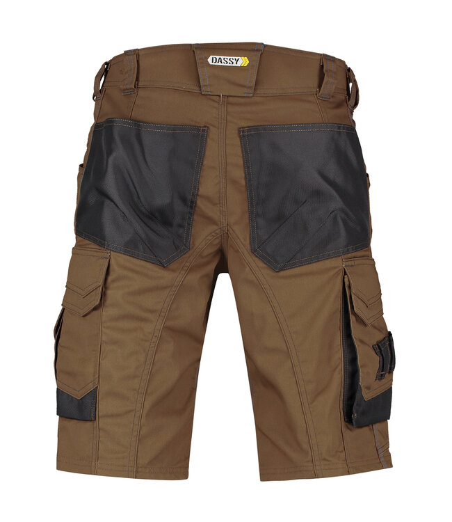 DASSY Cosmic D-FX Korte Werkbroek Bruin/Grijs