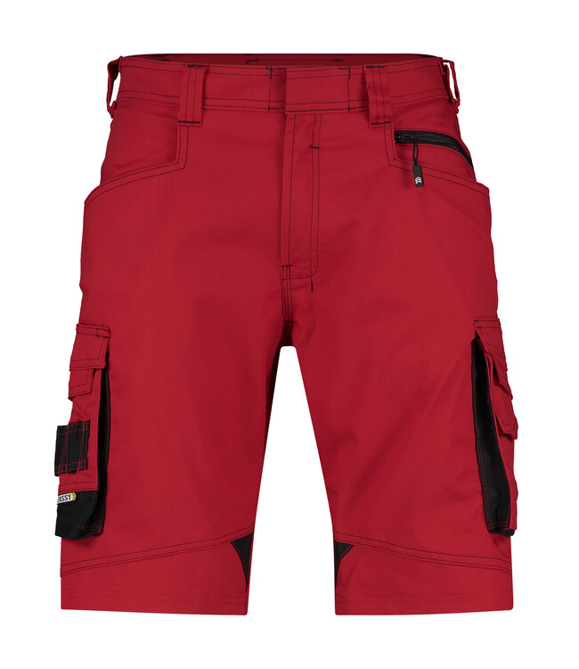 DASSY Cosmic D-FX Korte Werkbroek Rood/Zwart