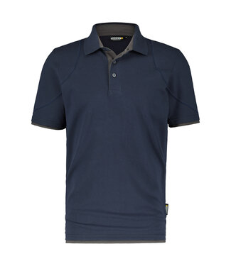 DASSY DASSY Orbital D-FX Polo Donkerblauw/Grijs