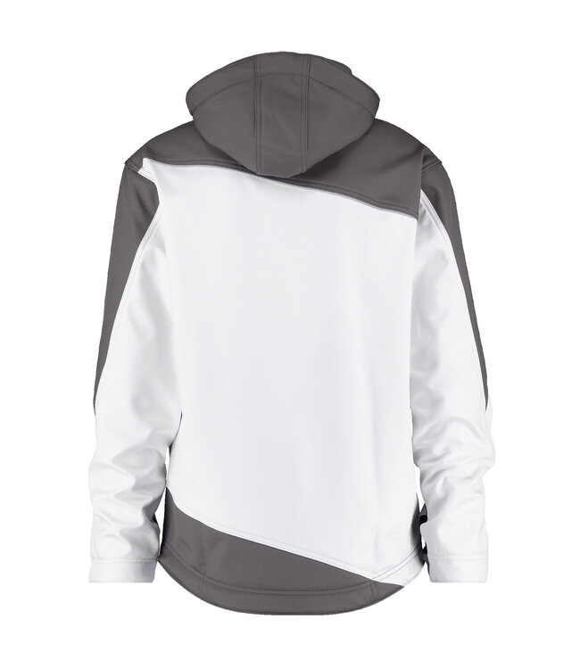 DASSY Jakarta Schilders Softshell Werkjas Wit/Grijs