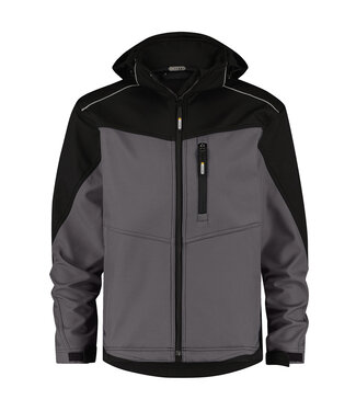 DASSY DASSY Jakarta Softshell Werkjas Grijs/Zwart