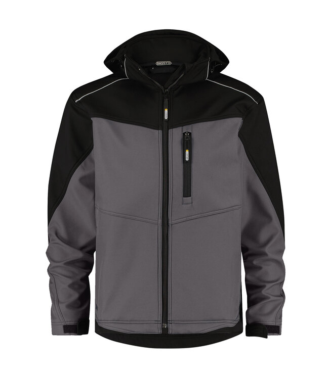 DASSY Jakarta Softshell Werkjas Grijs/Zwart